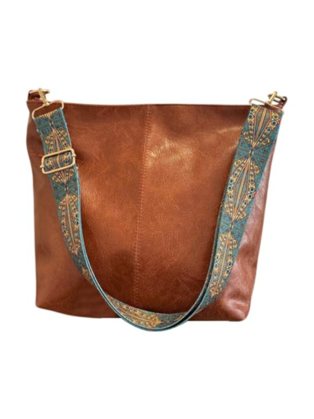 Vegan PU Leather Hobo Crossbody Bag Women Shoulder Purse Adjustable